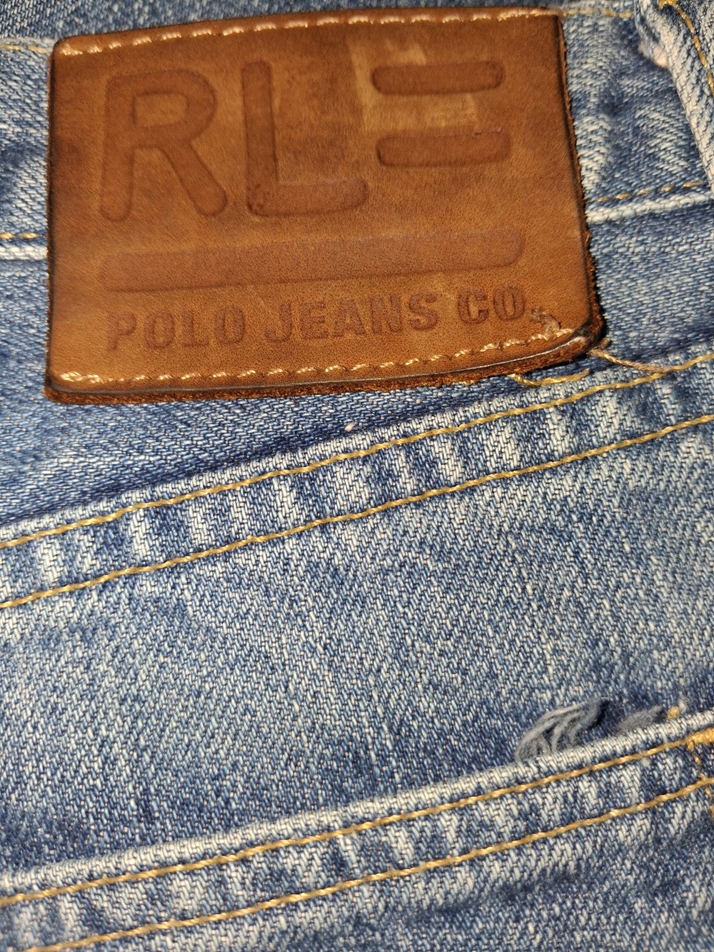 POLO JEANS CO.Ralph Lauren Relaxed Blue Denim Jeans SIZE 40X34